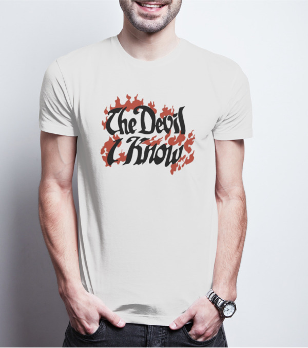 Suki Waterhouse Archive The Devil I Know Flaming Text T-Shirt