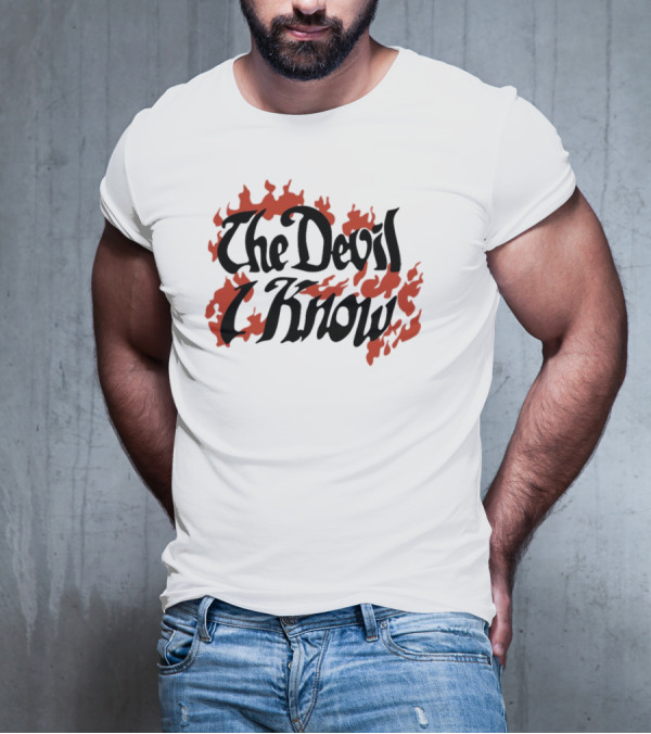 Suki Waterhouse Archive The Devil I Know Flaming Text T-Shirt