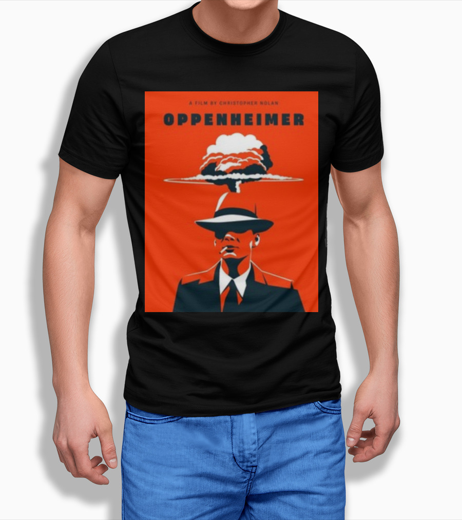 A Film By Christopher Nolan Oppenheimer Nuclear Explosion Iconic T-Shirt