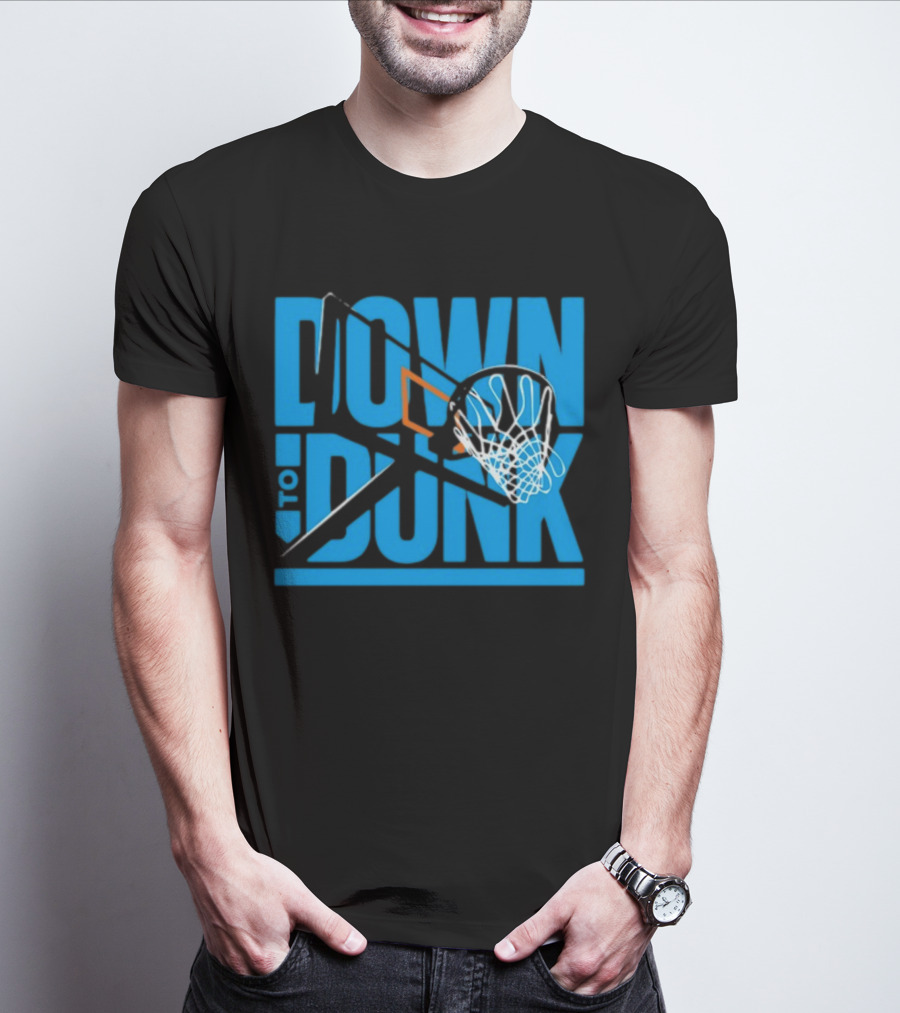 Dave Abbott Down To Dunk Basketball Hoop T-Shirt