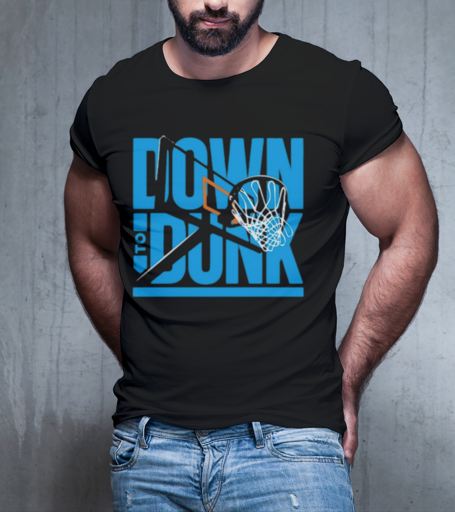 Dave Abbott Down To Dunk Basketball Hoop T-Shirt
