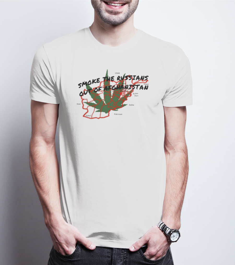 Smoke The Russians Out Of Afghanistan Map T-Shirt