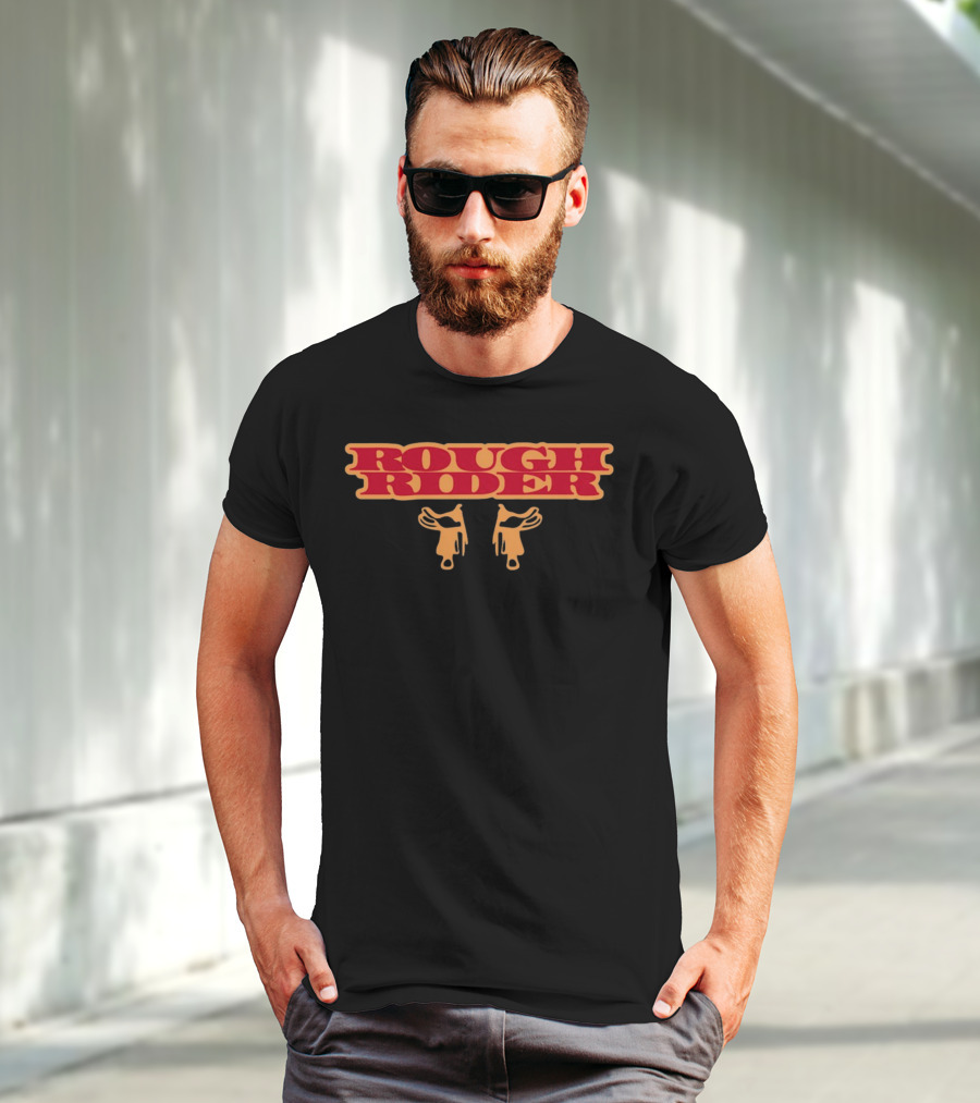 Unethicalthreads Rough Rider Western Style With Hanging Gloves T-Shirt