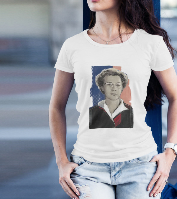 Milada Horáková Portrait With Blue T-Shirt