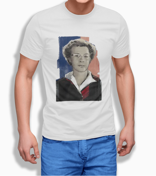 Milada Horáková Portrait With Blue T-Shirt