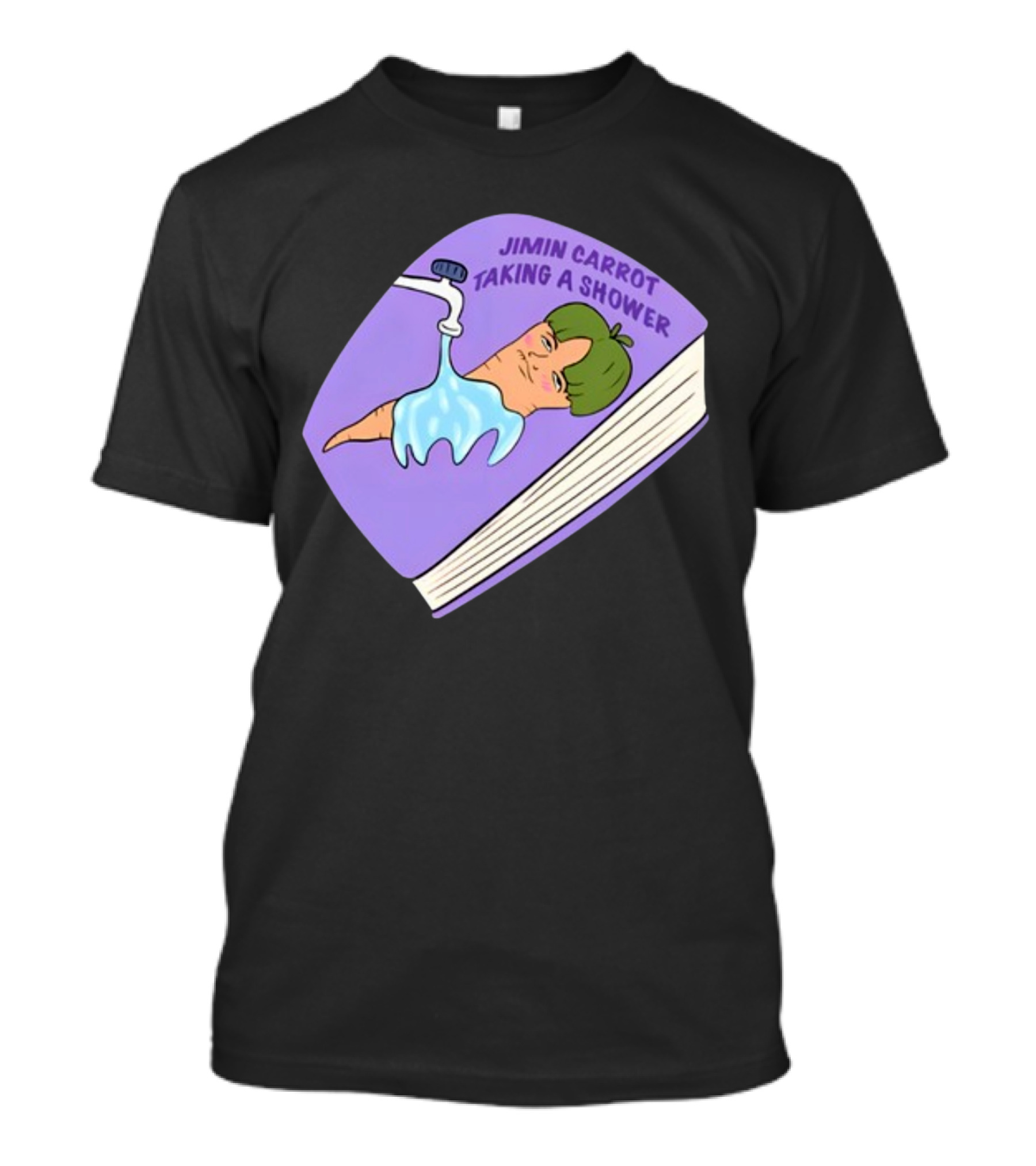 Jimin Carrot Taking A Shower Book T-Shirt