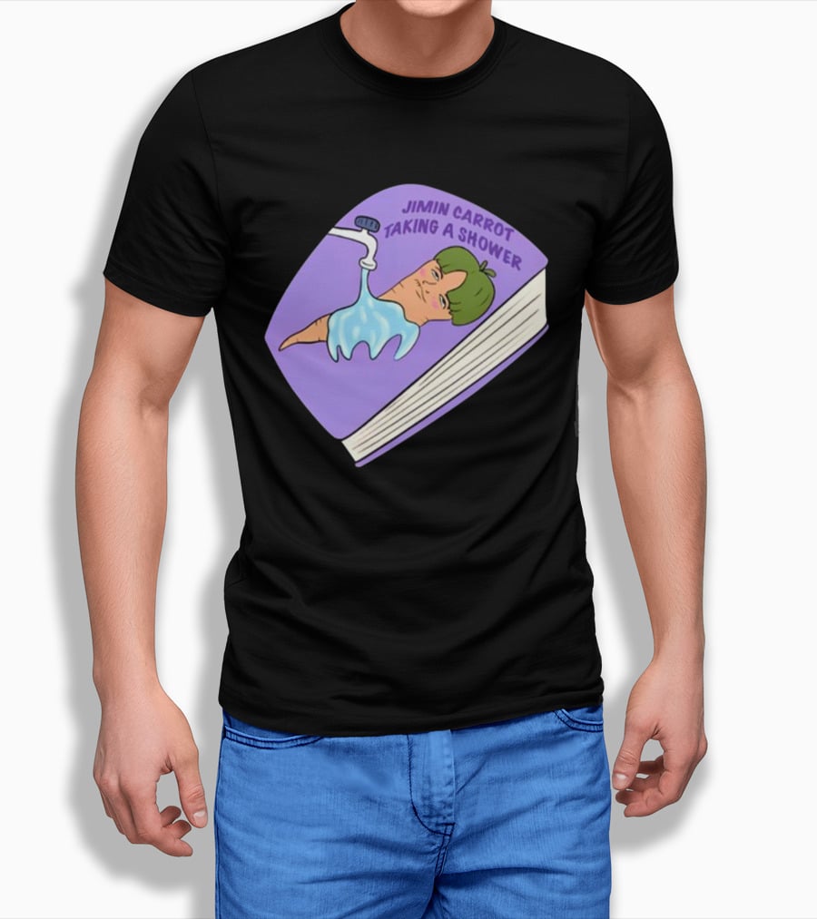 Jimin Carrot Taking A Shower Book T-Shirt