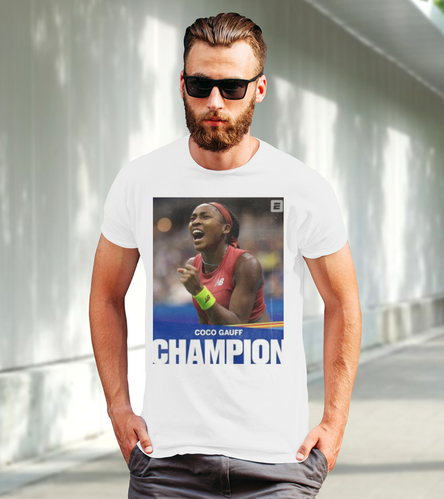 Coco Gauff Champion ESPN Tennis New Balance T-Shirt