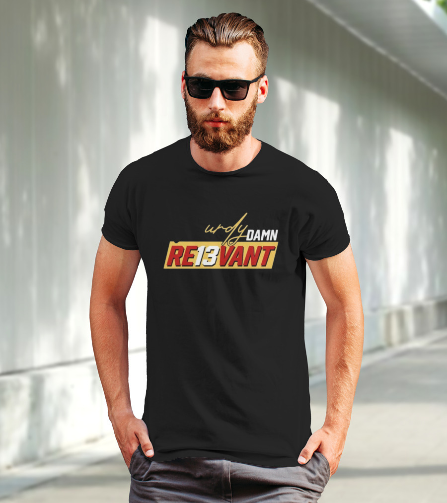Purdy Damn RE13VANT Quarterback Number 13 Football T-Shirt