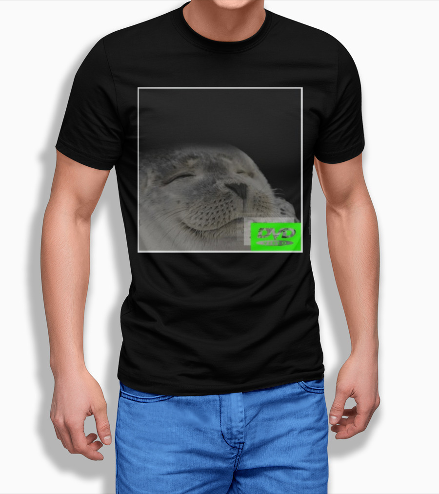 Bouncing DVD Hits Corner Idle Screen Meme Relaxed Seal T-Shirt