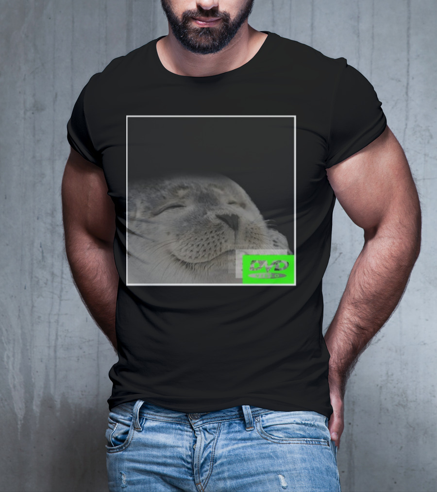 Bouncing DVD Hits Corner Idle Screen Meme Relaxed Seal T-Shirt