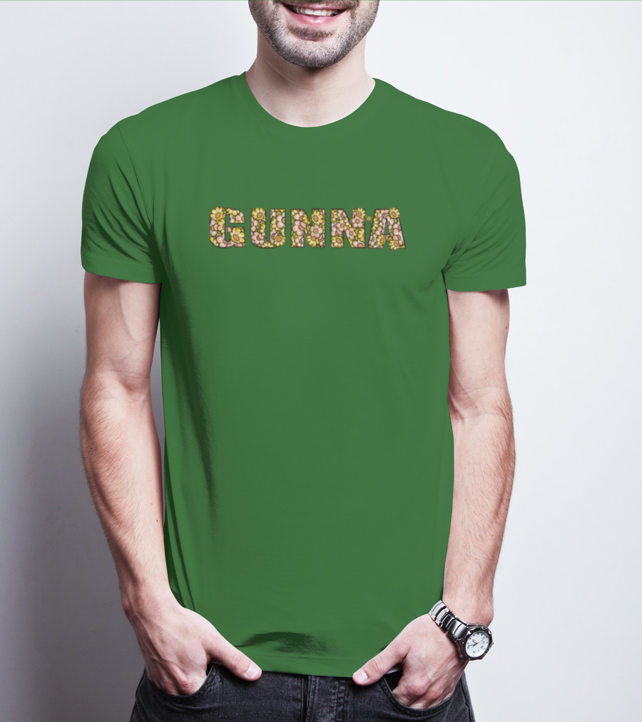 Gunna Wunna Floral Pattern Wun Night Only T-Shirt