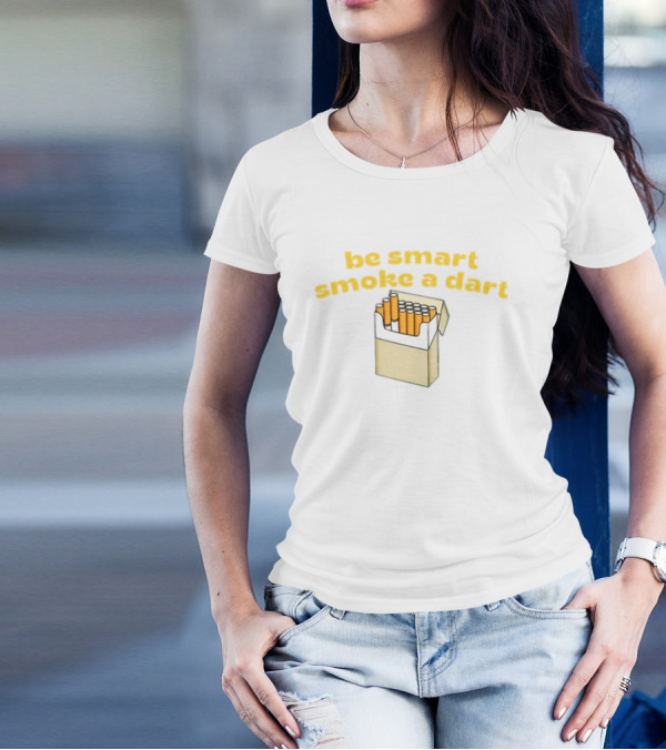 Be Smart Smoke A Dart Cigarette Pack T-Shirt