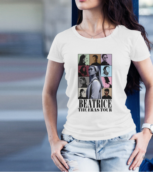 Beatrice The Eras Tour Multicolor Photo Collage T-Shirt