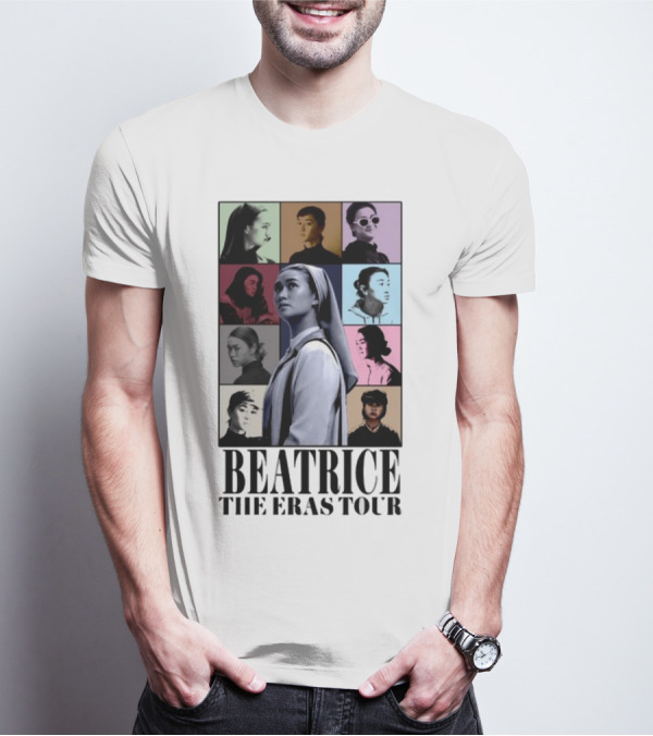 Beatrice The Eras Tour Multicolor Photo Collage T-Shirt