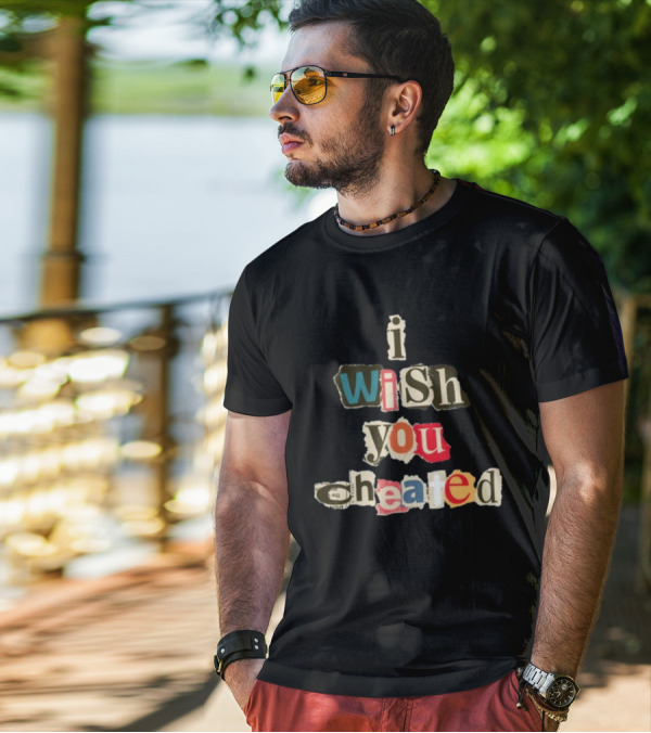 Alexanderstewartstore I Wish You Cheated Ransom Note T-Shirt