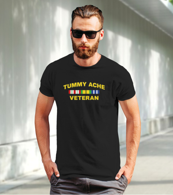 Tummy Ache Veteran Service Ribbons T-Shirt