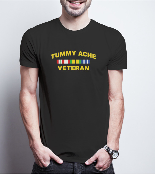 Tummy Ache Veteran Service Ribbons T-Shirt