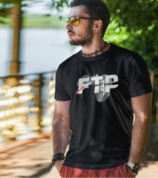 FTP Knife Ghost Mask Halloween T-Shirt