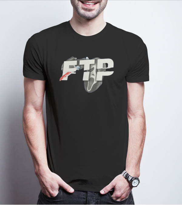 FTP Knife Ghost Mask Halloween T-Shirt