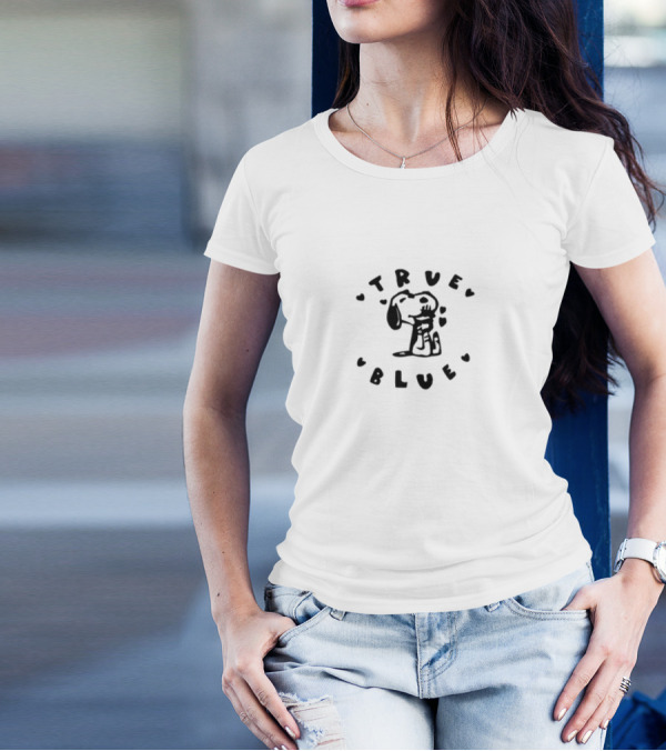 True Blue Snoopy Hearts Noexitclothing T-Shirt