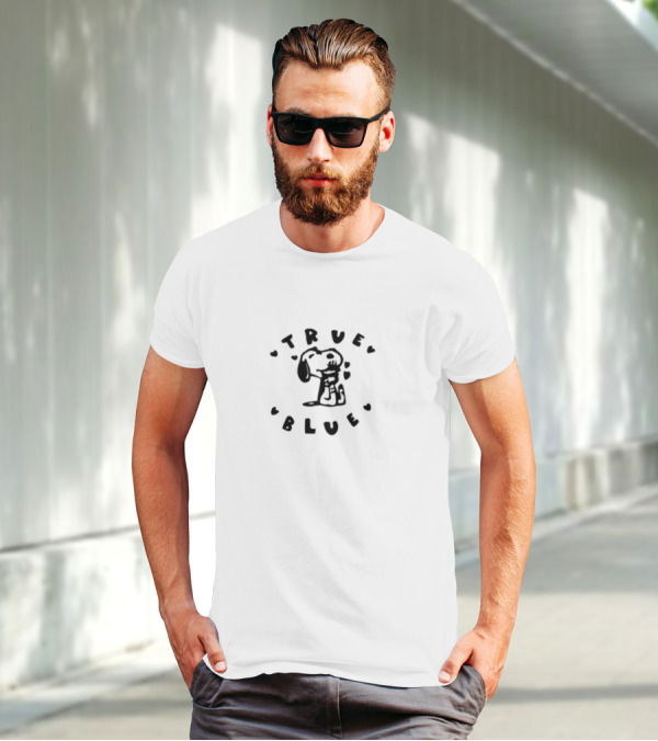 True Blue Snoopy Hearts Noexitclothing T-Shirt