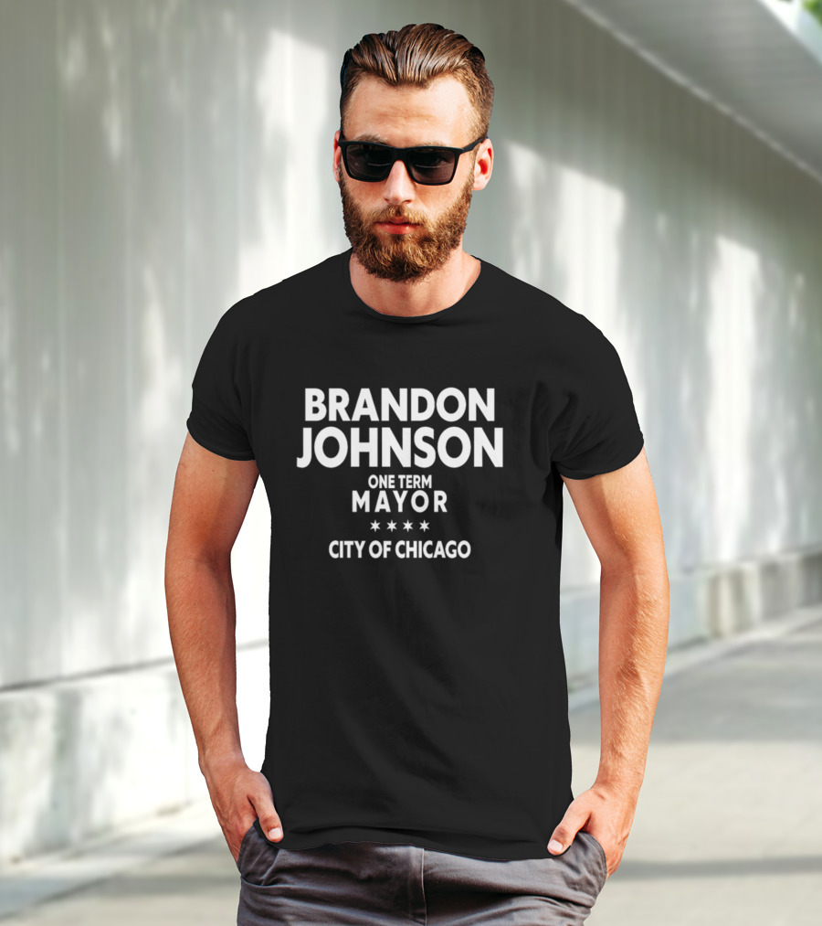 Brandon Johnson One Term Mayor City Of Chicago T-Shirt