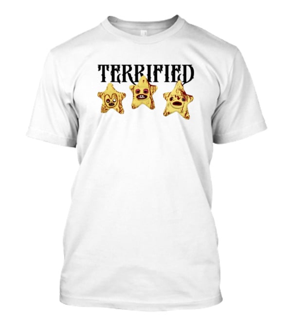 Terrified Stars Faces Horror Mood T-Shirt