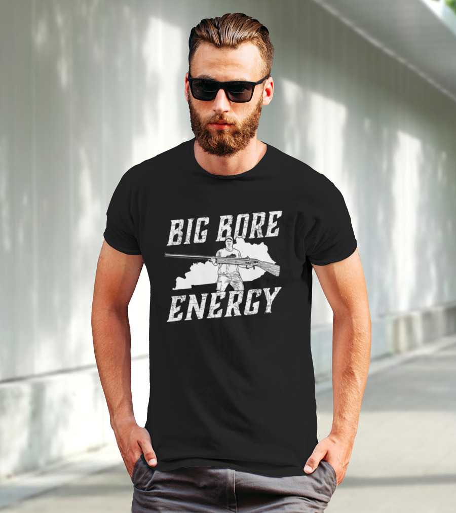 Big Bore Energy Forester Rifle Silhouette Kentucky State Outline T-Shirt