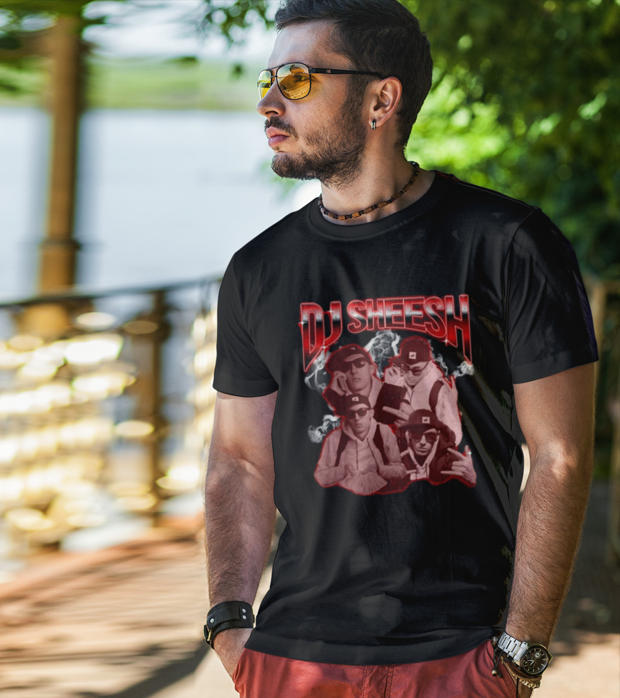 DJ Sheesh Cyclops Streetwear Vibes With Smoke Effects T-Shirt