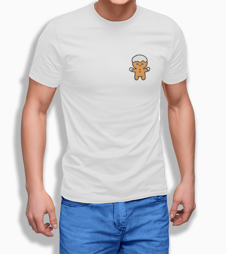 Gingerbread Cookie Christmas Character With Icing Decor T-Shirt