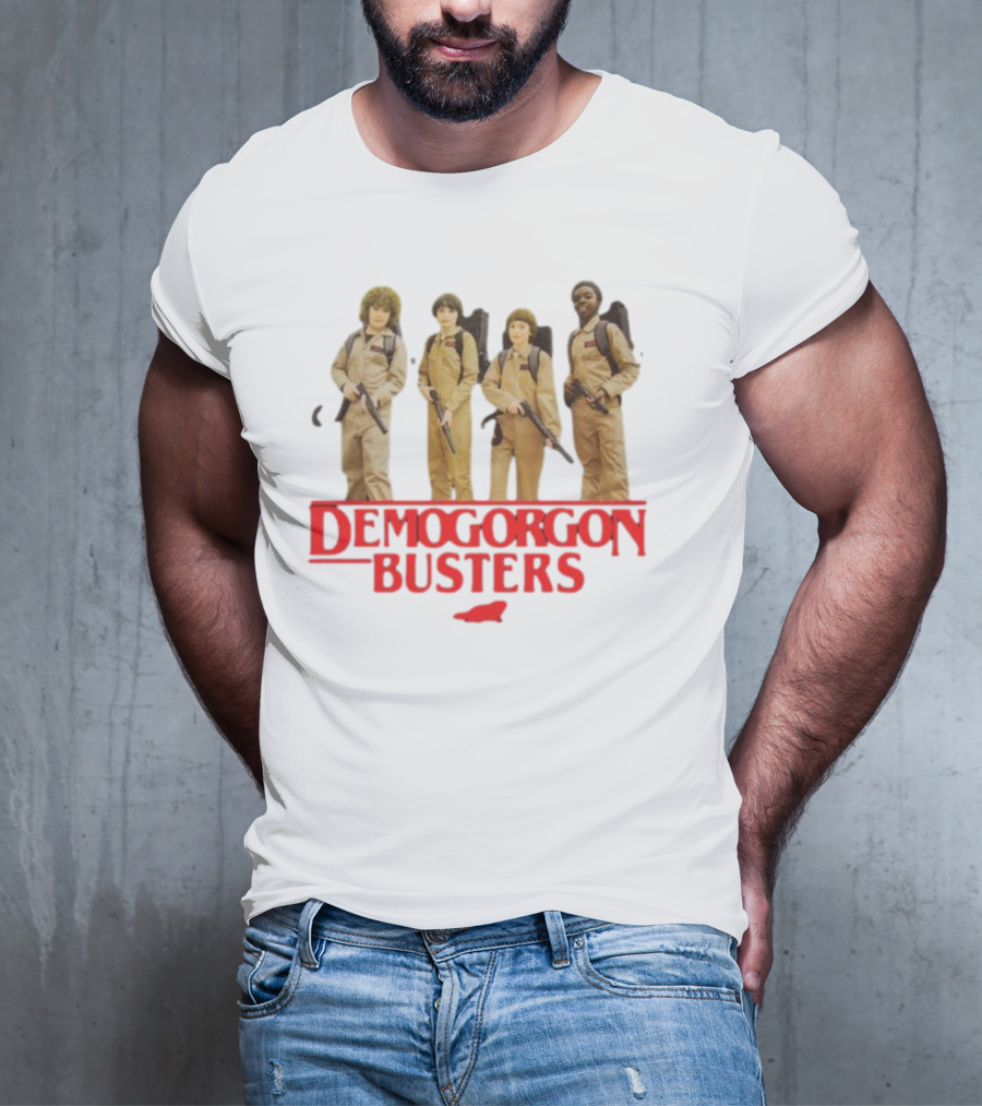 Myles Garrett Featuring Stranger Things Demogorgon Busters Ghostbusters Crossover T-Shirt