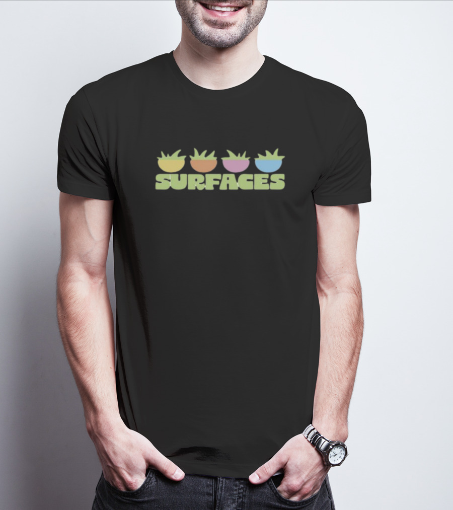 Surfaces Colorful Plant Icons T-Shirt
