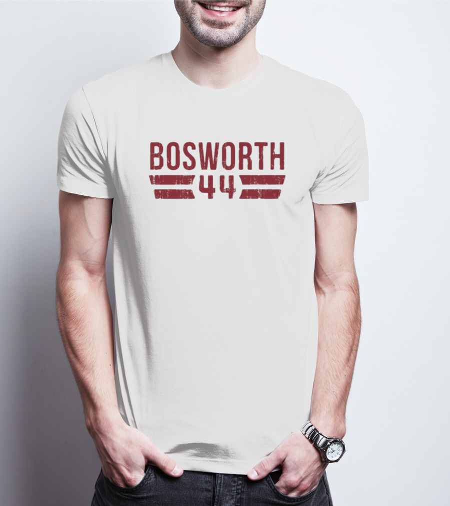 Bosworth 44 Distressed Stripes Retro Sports T-Shirt