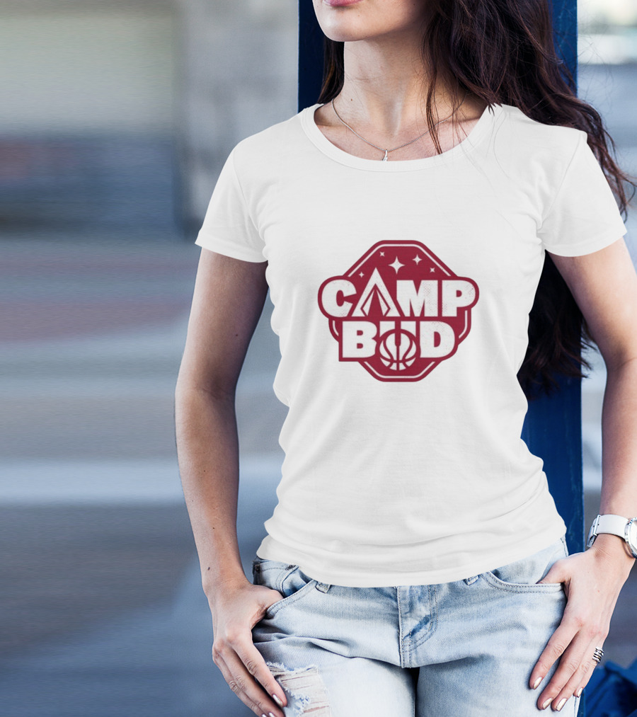 CAMP BUD Basketball Tent And Stars T-Shirt