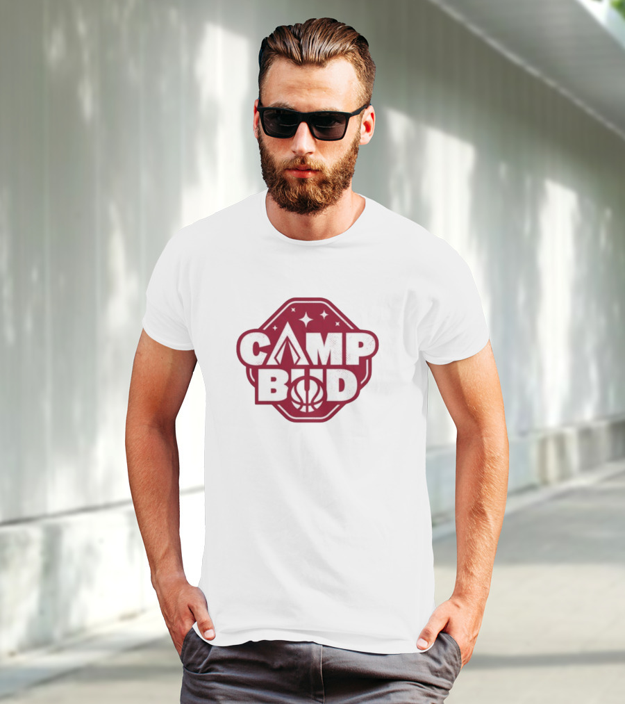 CAMP BUD Basketball Tent And Stars T-Shirt