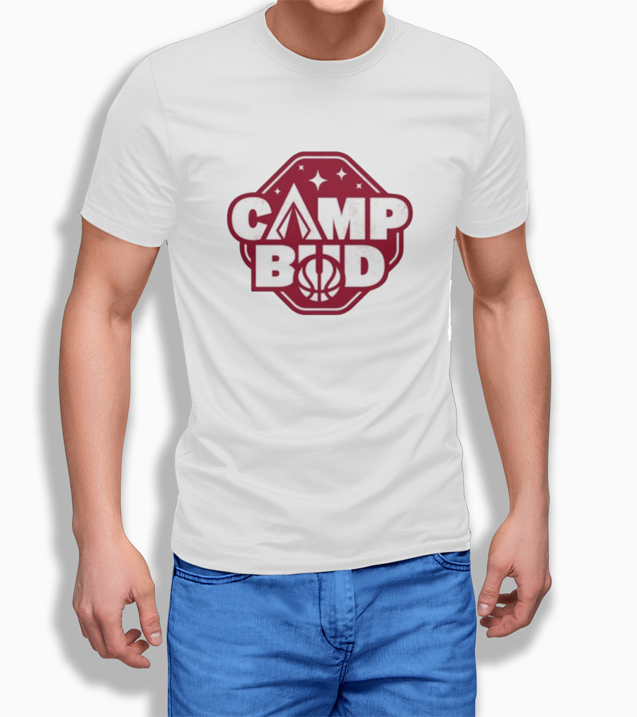 CAMP BUD Basketball Tent And Stars T-Shirt