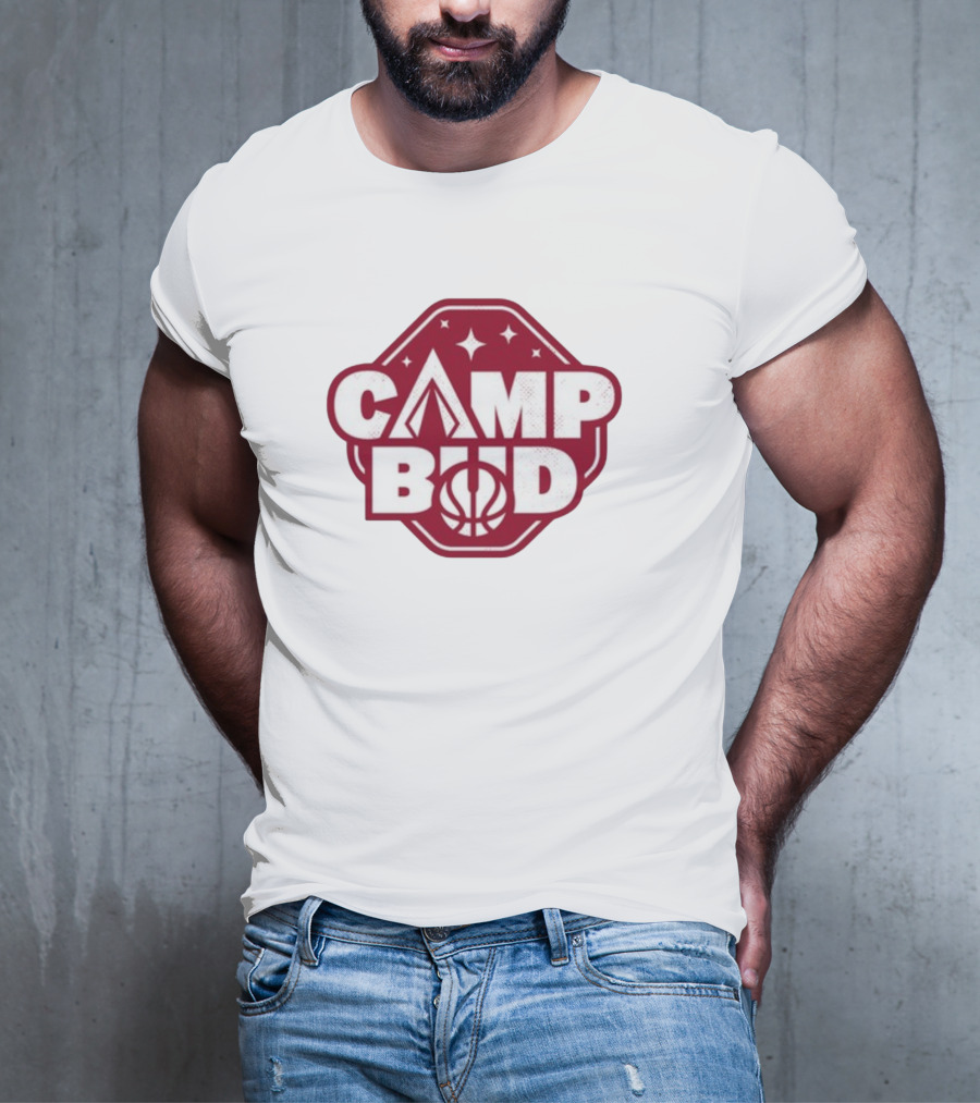 CAMP BUD Basketball Tent And Stars T-Shirt