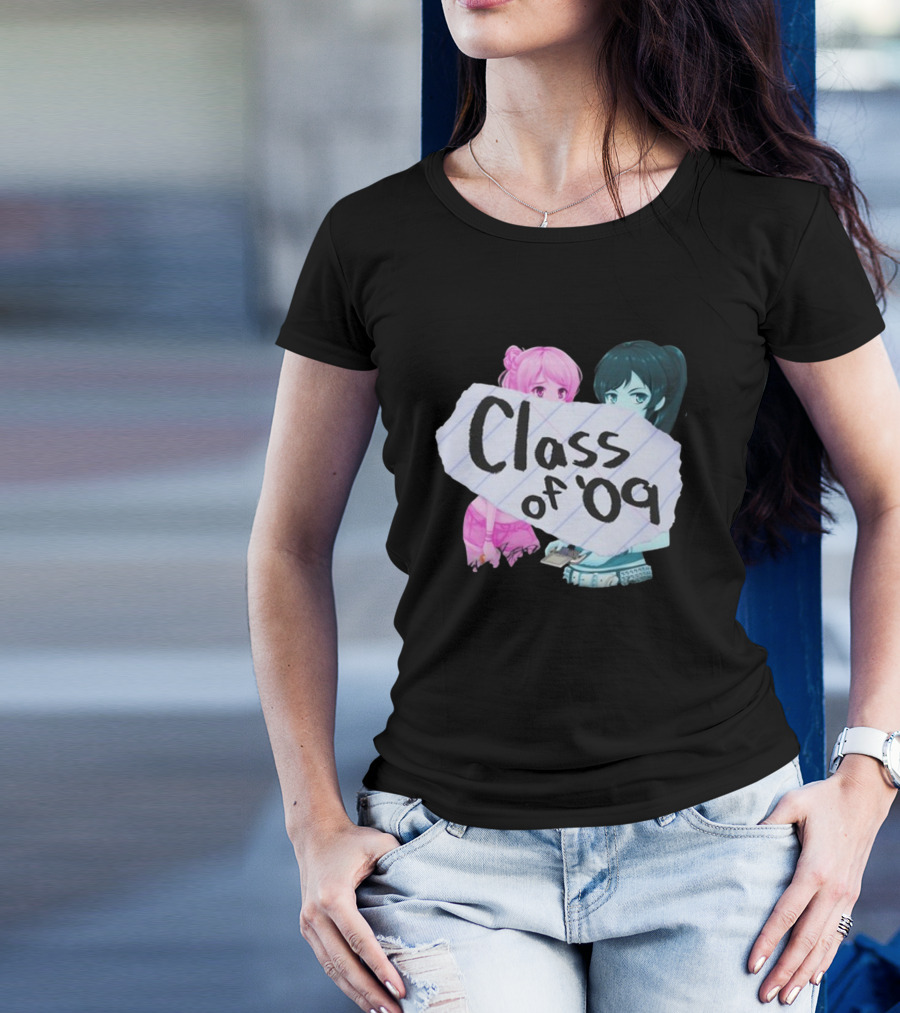 Class Of '09 Elsie Lovelock Color Girl Anime Style Duo T-Shirt