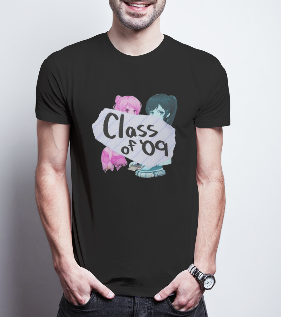 Class Of '09 Elsie Lovelock Color Girl Anime Style Duo T-Shirt