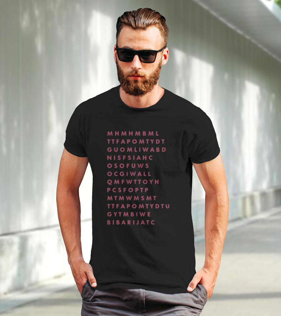 Mhmhmbml Ttfapomtydt Guomliwabd Nisfsiaнс Osofuws Ocgiwall Qmfwttoyh Pcsfoptp Mtmwmsmt Ttfapomtydtu Gytmbiwe Bibarijatc Word T-Shirt