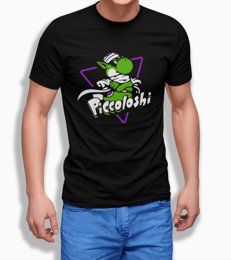 Piccoloshi 2.0 Sharkrobot Yoshi Dragonball Z Fusion Character T-Shirt