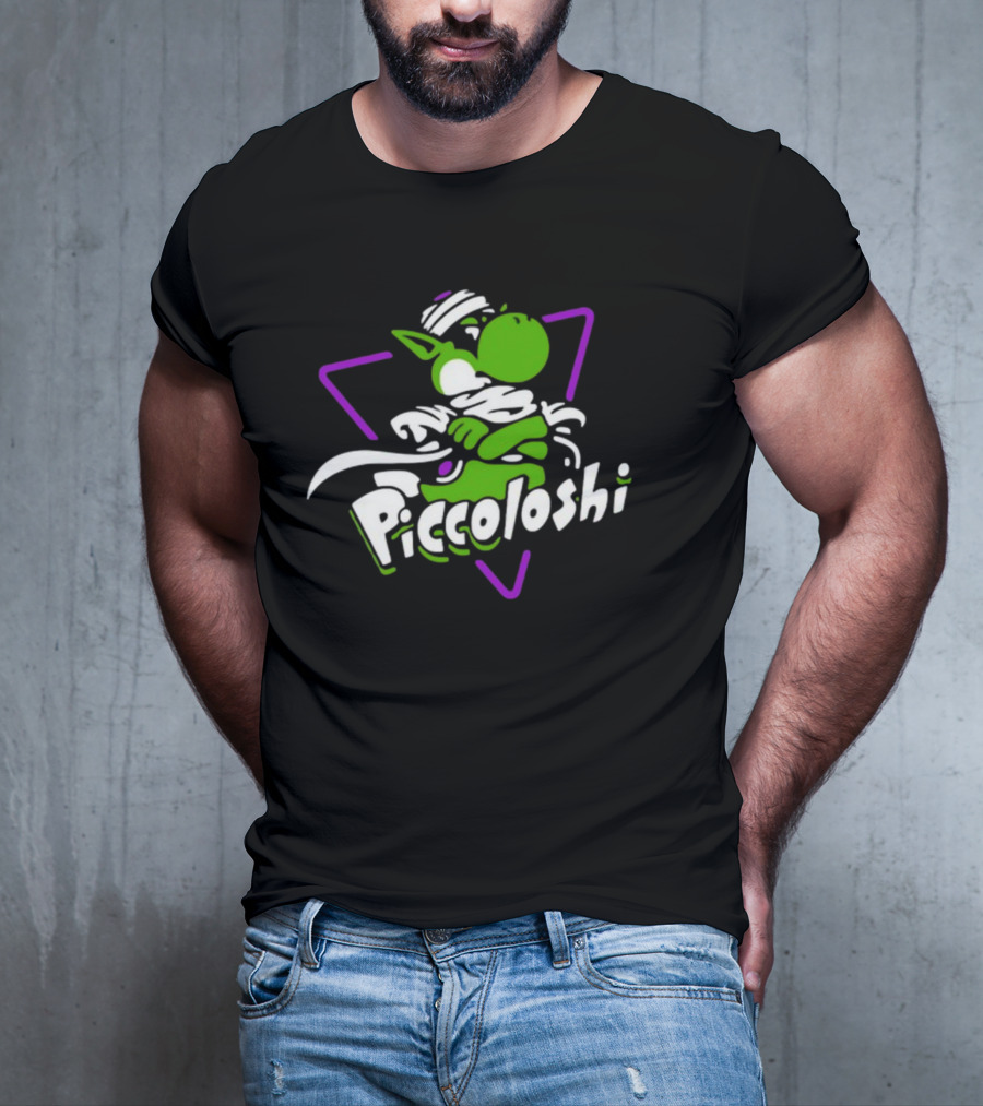 Piccoloshi 2.0 Sharkrobot Yoshi Dragonball Z Fusion Character T-Shirt