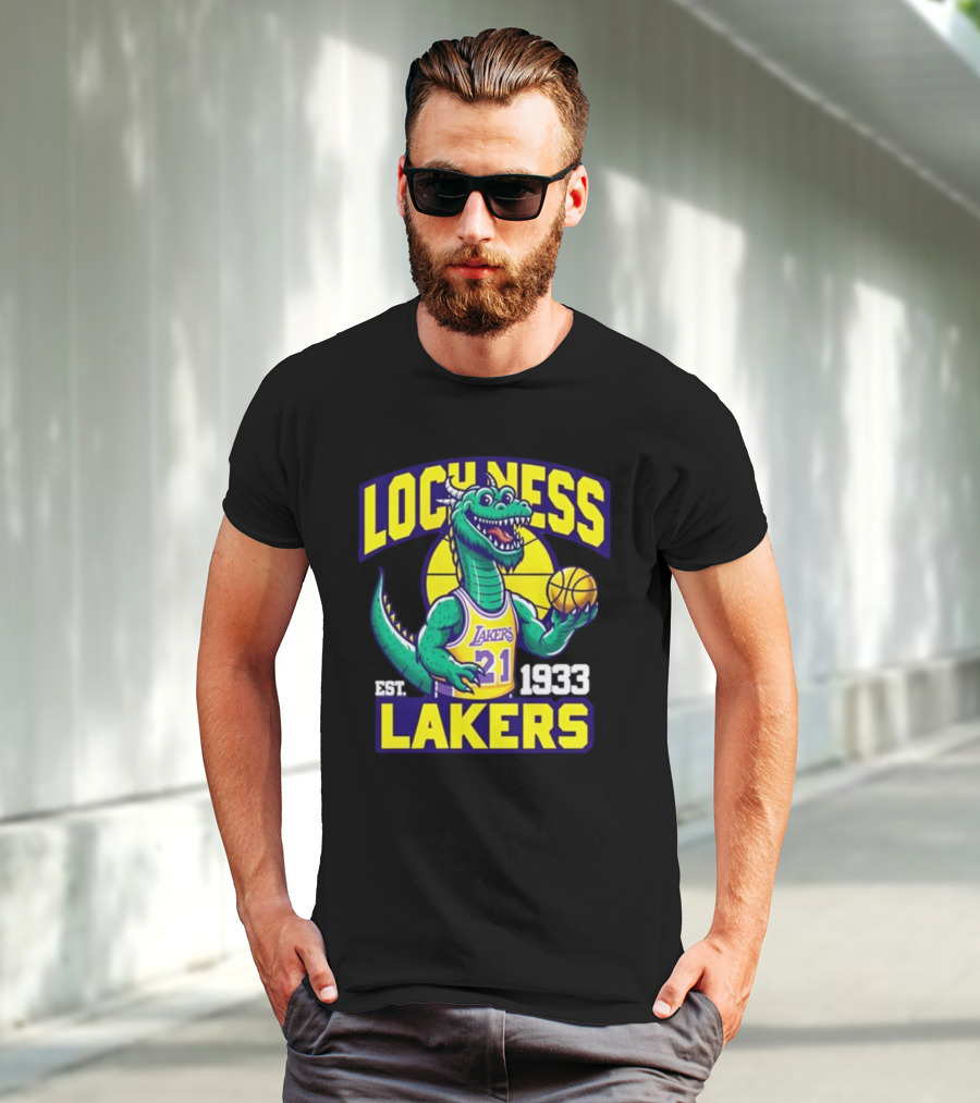 Loch Ness Lakers Basketball Dinosaur Est 1933 T-Shirt