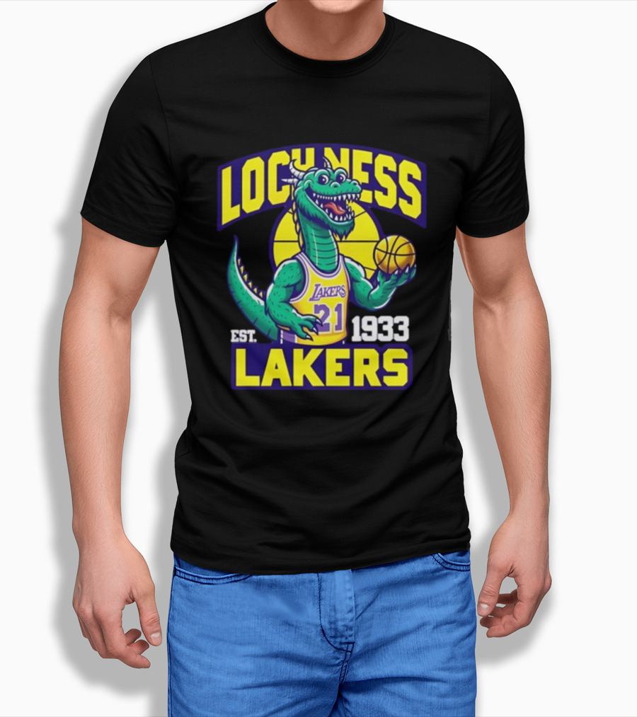 Loch Ness Lakers Basketball Dinosaur Est 1933 T-Shirt
