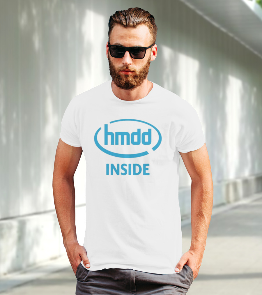 Hmdd Inside Logo Parody Dantebowe Wearing T-Shirt