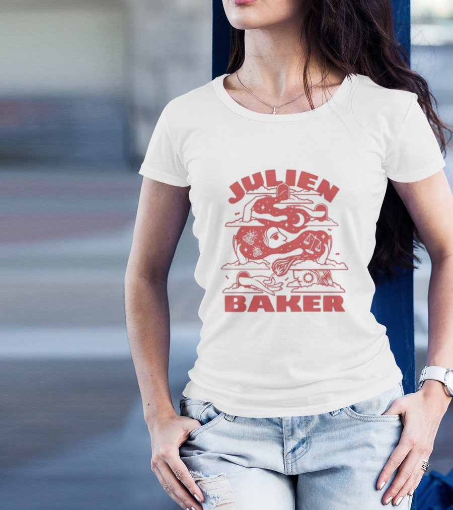 Julien Baker Surreal Cosmic Red T-Shirt