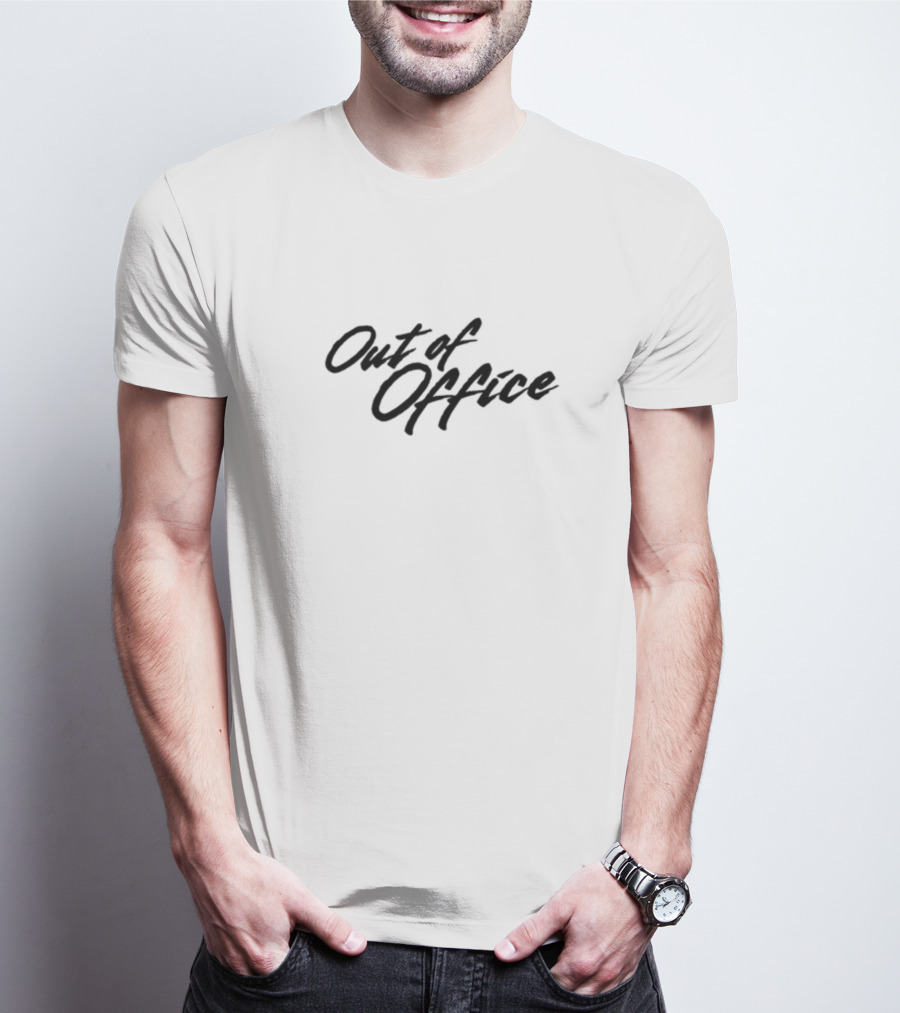 Shitheadsteve Out Of Office Dark Typography T-Shirt