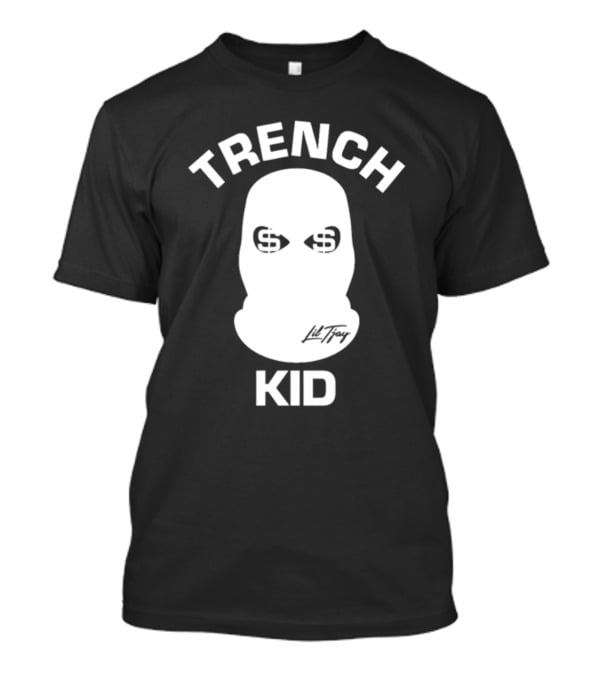 Lil Tray Trench Kid Balaclava Money Eyes T-Shirt