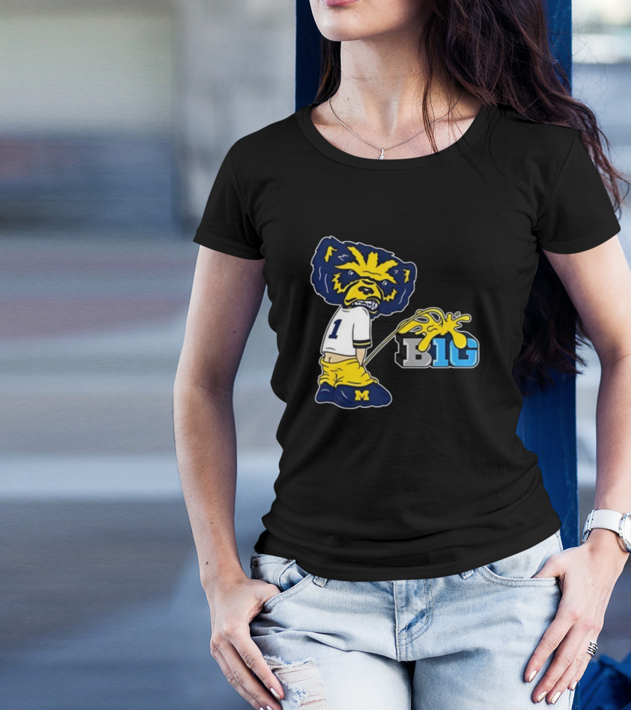 MI Big 10 Wolverine Parody Mascot T-Shirt